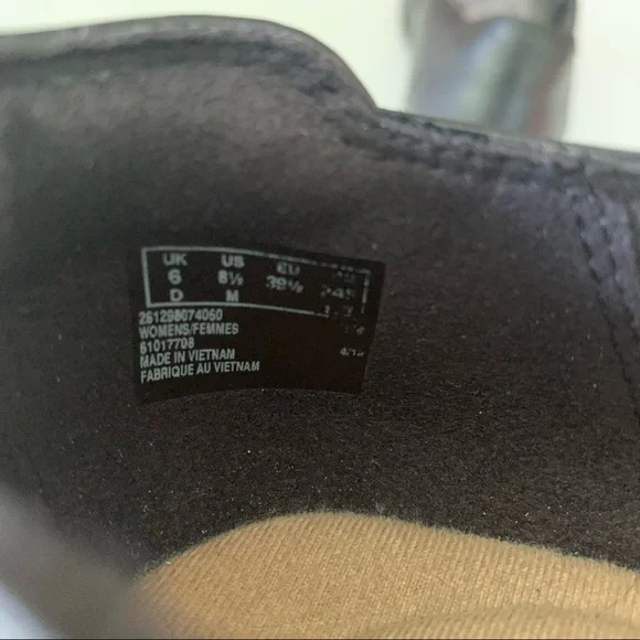 Clarks Channing Haley black leather slip on loafers Women's size US 8.5 M - Picture 8 of 10